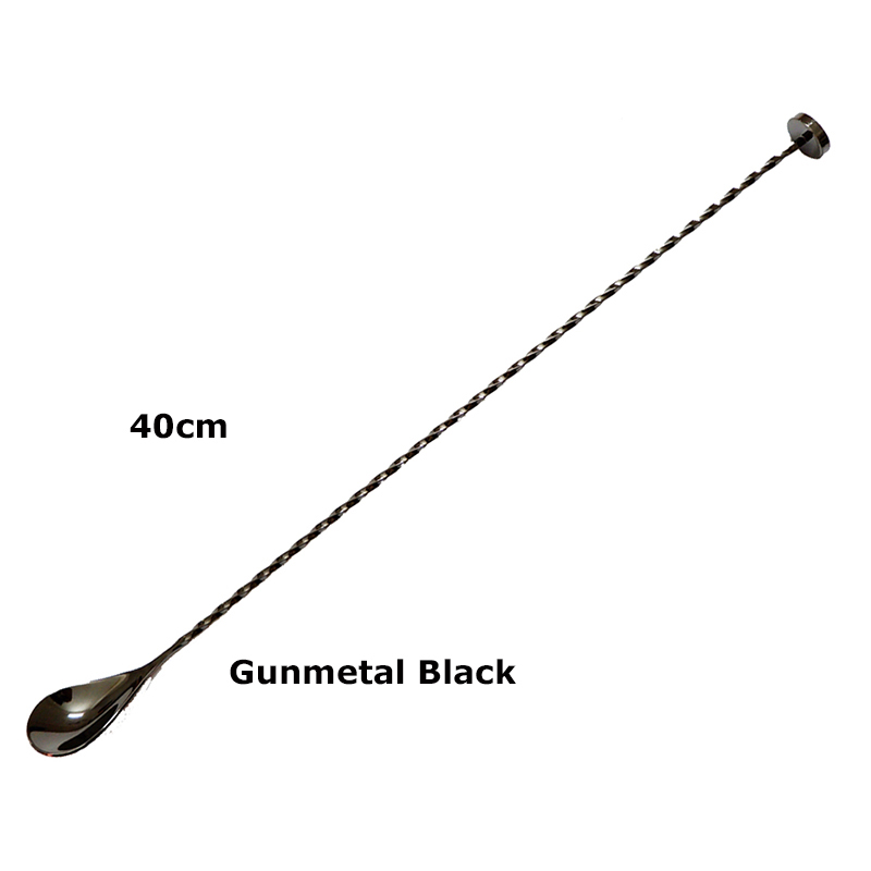 Free Shipping 40cm Stainless S - Bar Spoon Twisted ulasan dan harga