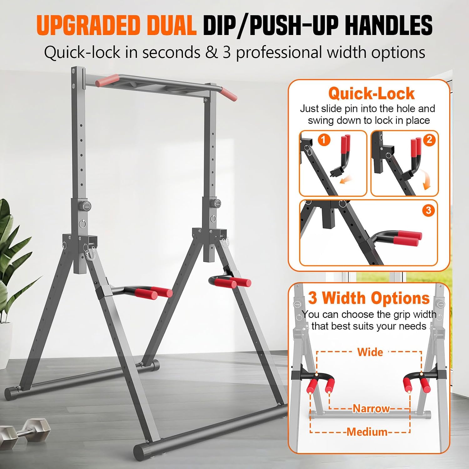 Foldable Power Tower Dip Stati - Home Bar Stand ulasan dan harga