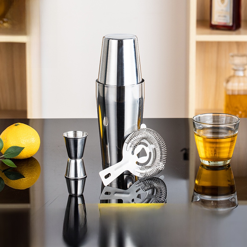 Stainless Steel Bar Tool Set C - Boston Shaker Set ulasan dan harga