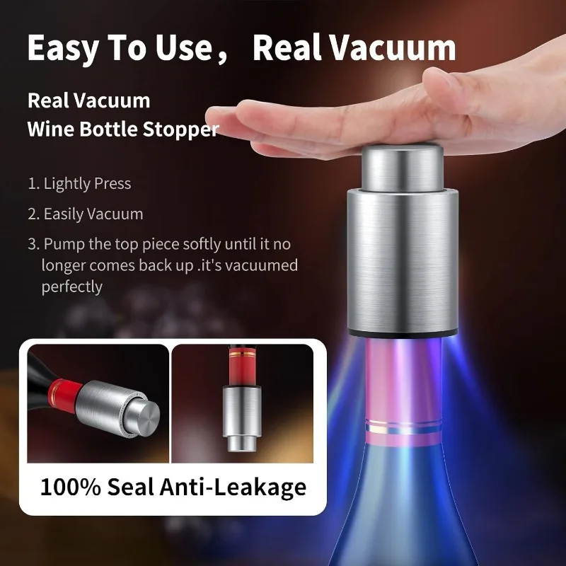 Wine Bottle Stoppers Vacuum Wi - Wine Preservation Pump ulasan dan harga