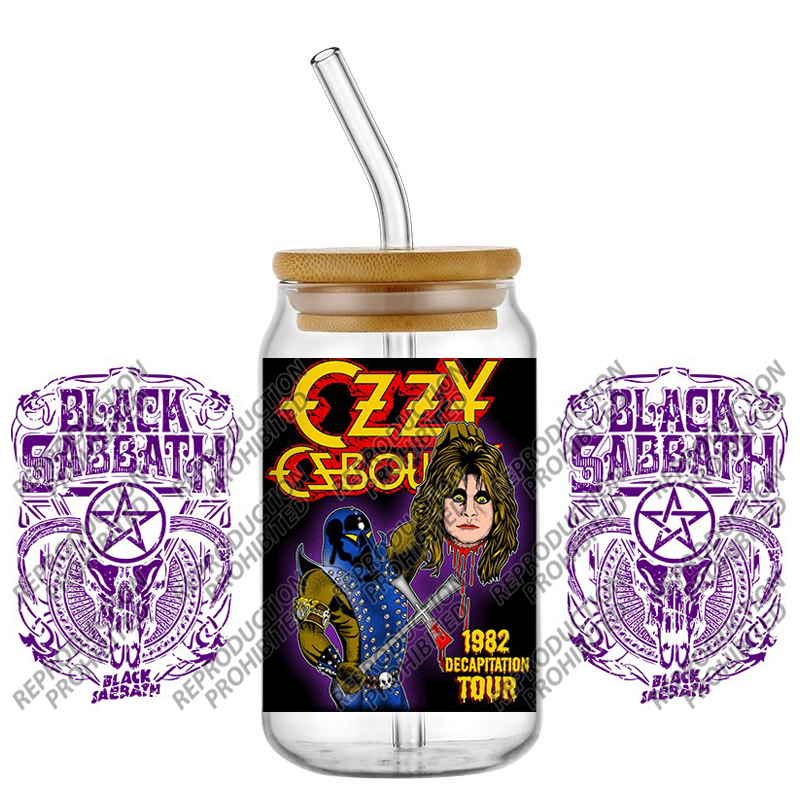 Vintage Heavy Metal Cross Art  - Old Fashioned Glass ulasan dan harga