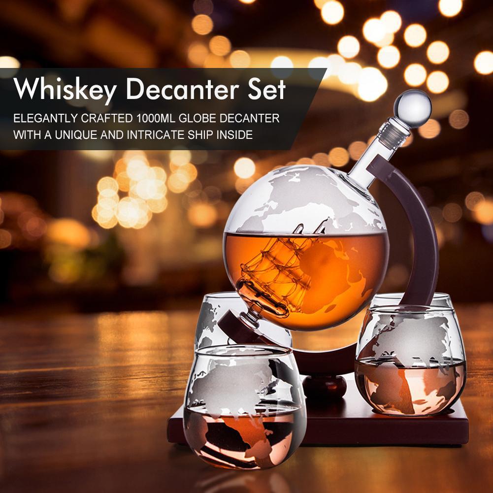 850ml Whiskey Globe Decanter S - Decanter Globe Set ulasan dan harga