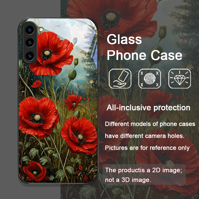 Retro Poppy Flower Bloom Hot R - Old Fashioned Glass ulasan dan harga