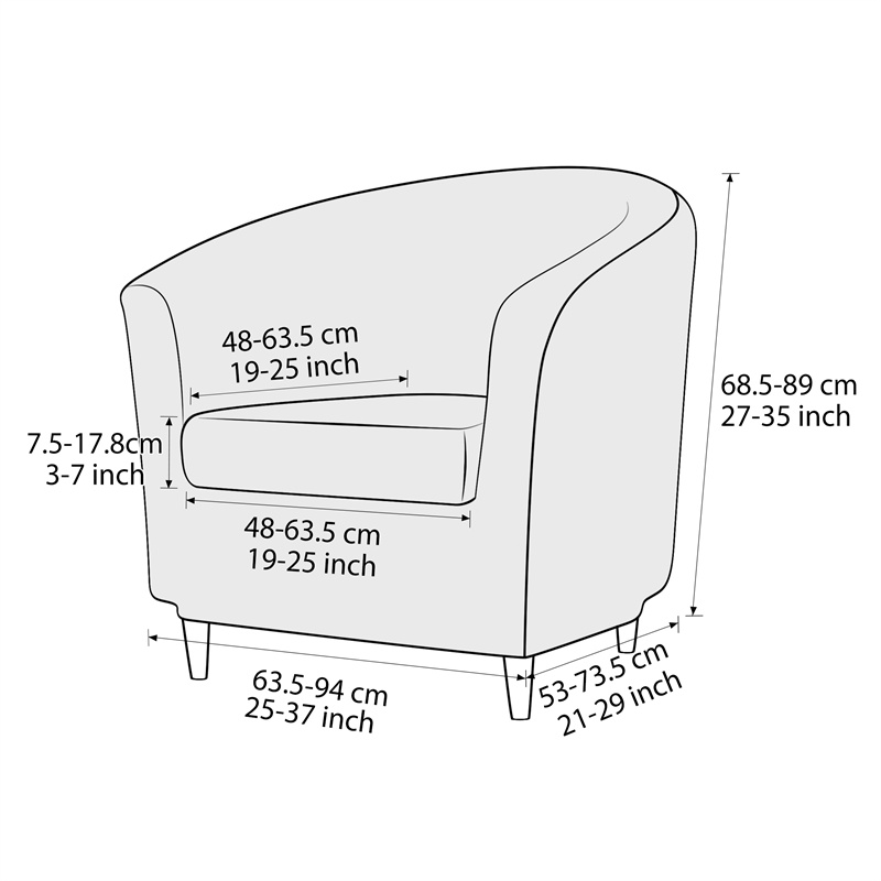 Solid Color Club Armchair Cove - Home Bar Seating ulasan dan harga