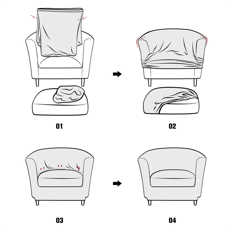 Solid Color Club Armchair Cove - Home Bar Seating ulasan dan harga