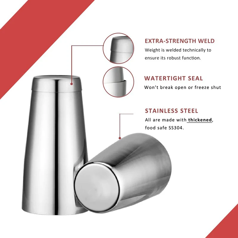 18oz & 28oz Cocktail Shaker Se - Boston Shaker Set ulasan dan harga