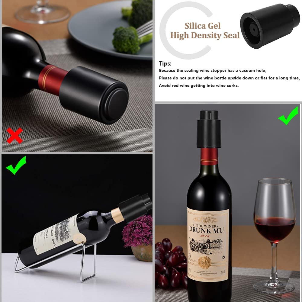Vacuum Wine Bottle Stopper Sea - Wine Preservation Pump ulasan dan harga