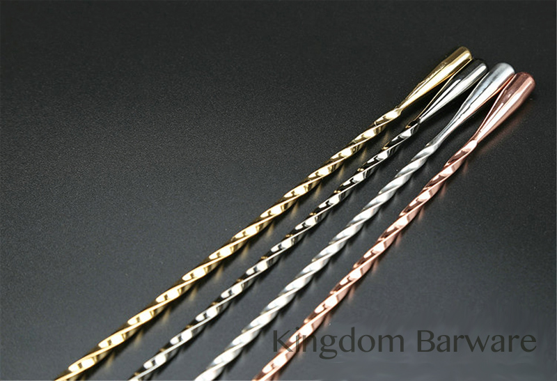 50cm Cocktail Bar Spoon 304 St - Bar Spoon Twisted ulasan dan harga
