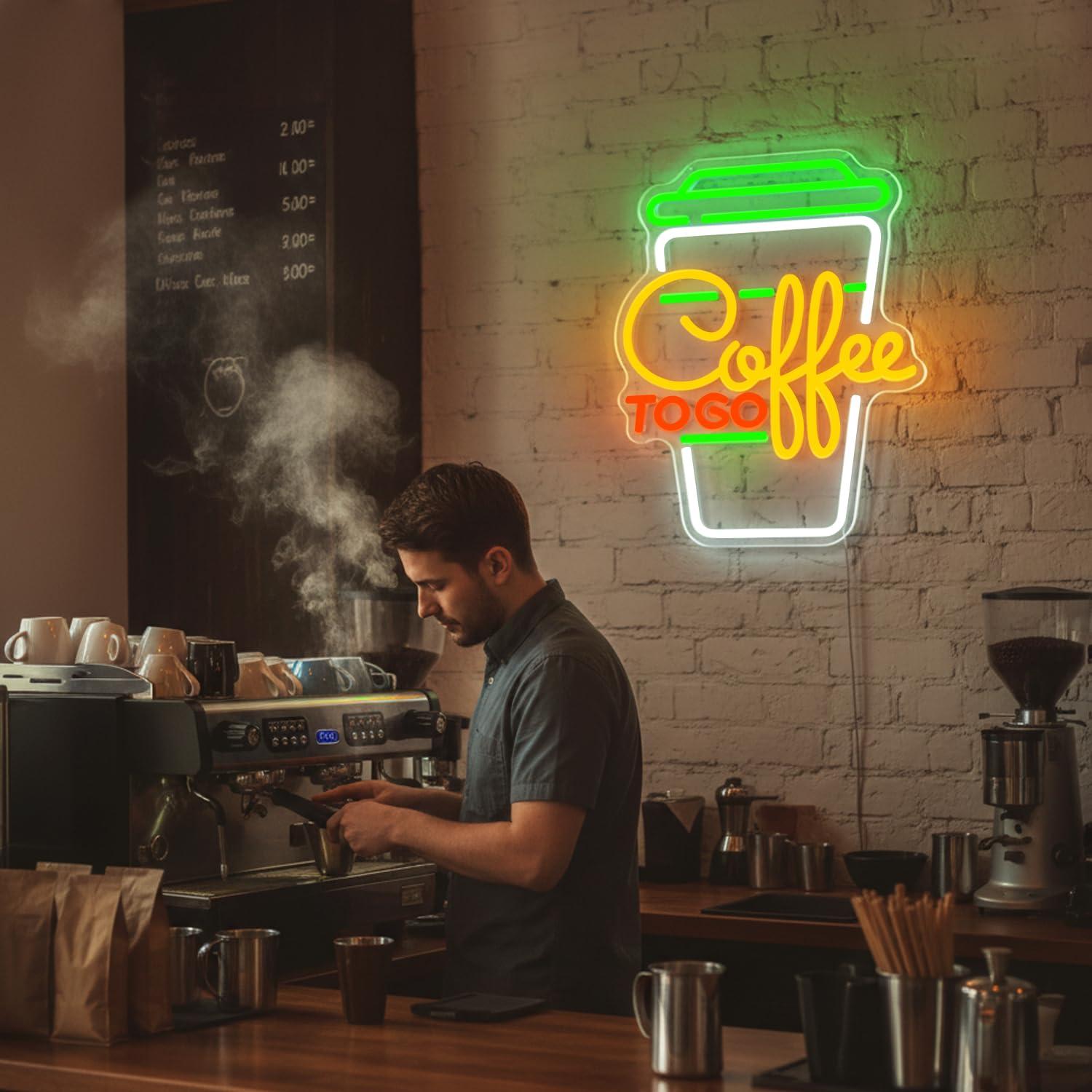 Coffee Neon Sign USB Dimmable  - Home Bar Signs ulasan dan harga