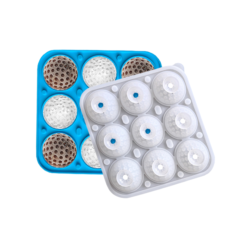 9-cavity golf ball with lid ic - Ice Mold Sphere ulasan dan harga