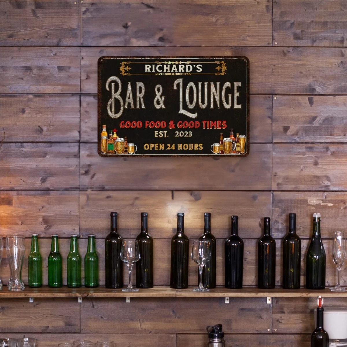 Custom Bar & Lounge Sign Bar a - Home Bar Signs ulasan dan harga