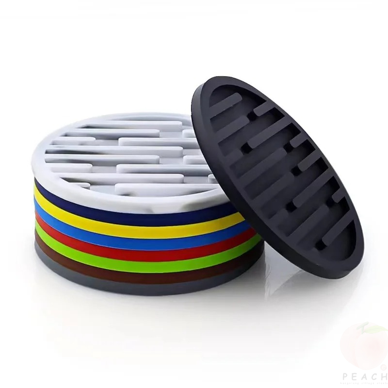 10cm Silicone Coasters Round H - Bar Mat Rubber ulasan dan harga
