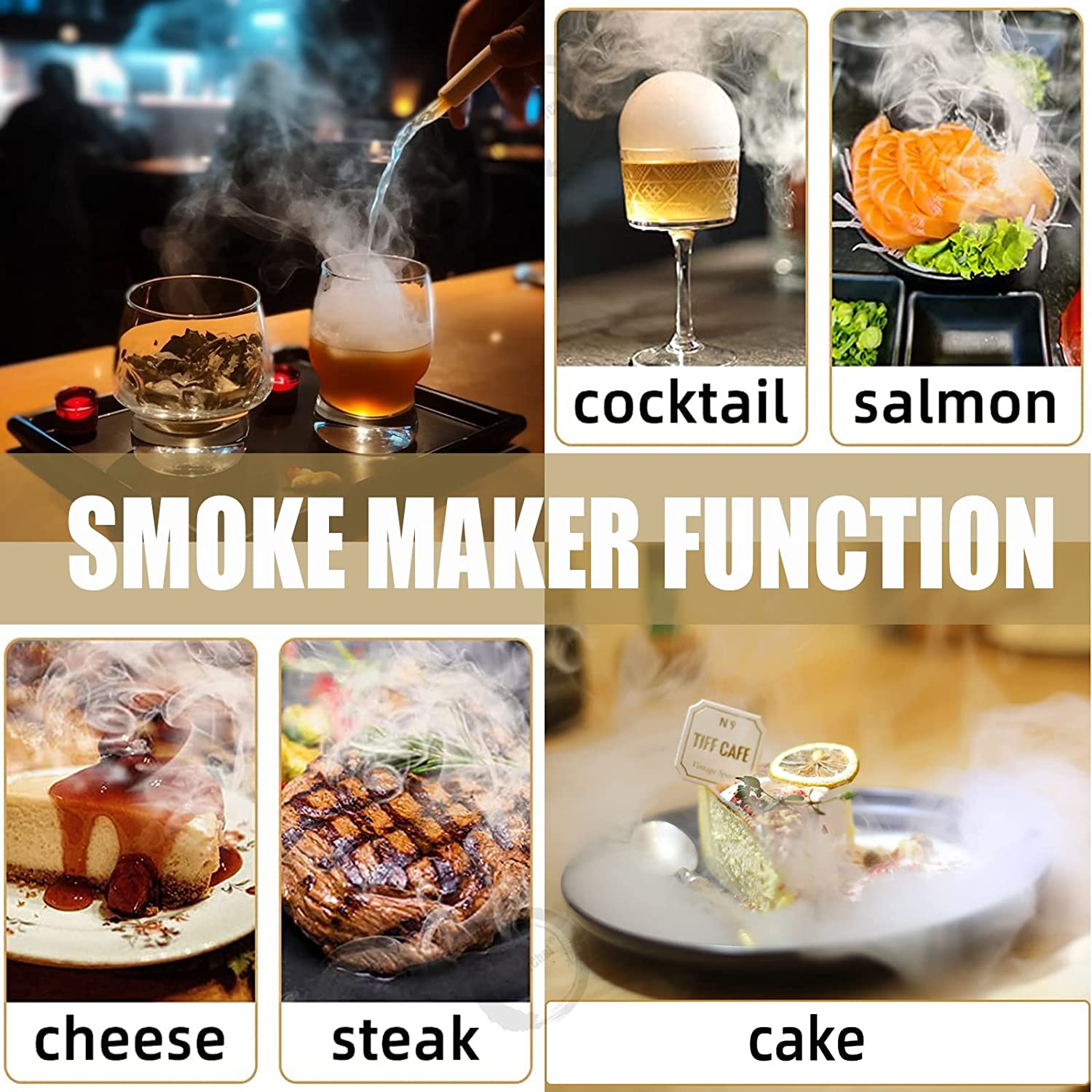 Hand-Held Smoked Bubble Gun Ba - Smoking Gun Kit ulasan dan harga