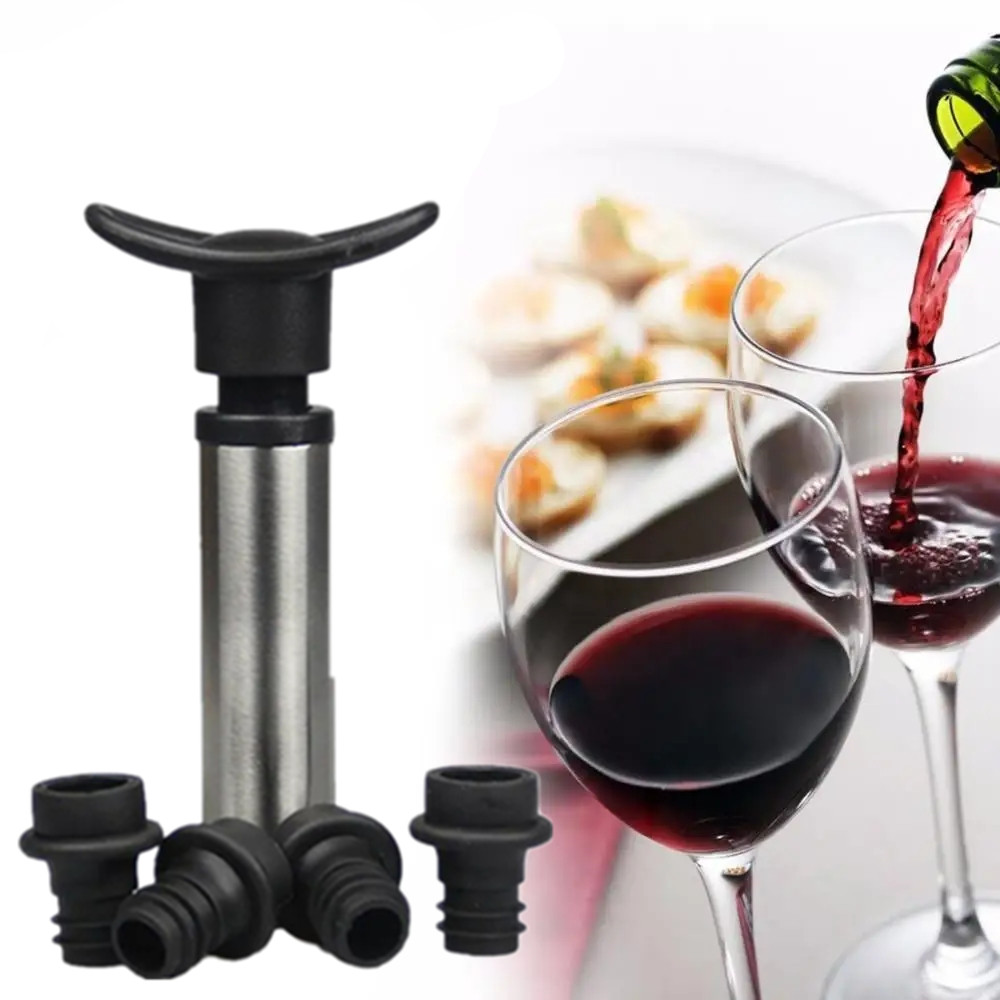 Wine Stopper with Vacuum Wine  - Wine Preservation Pump ulasan dan harga