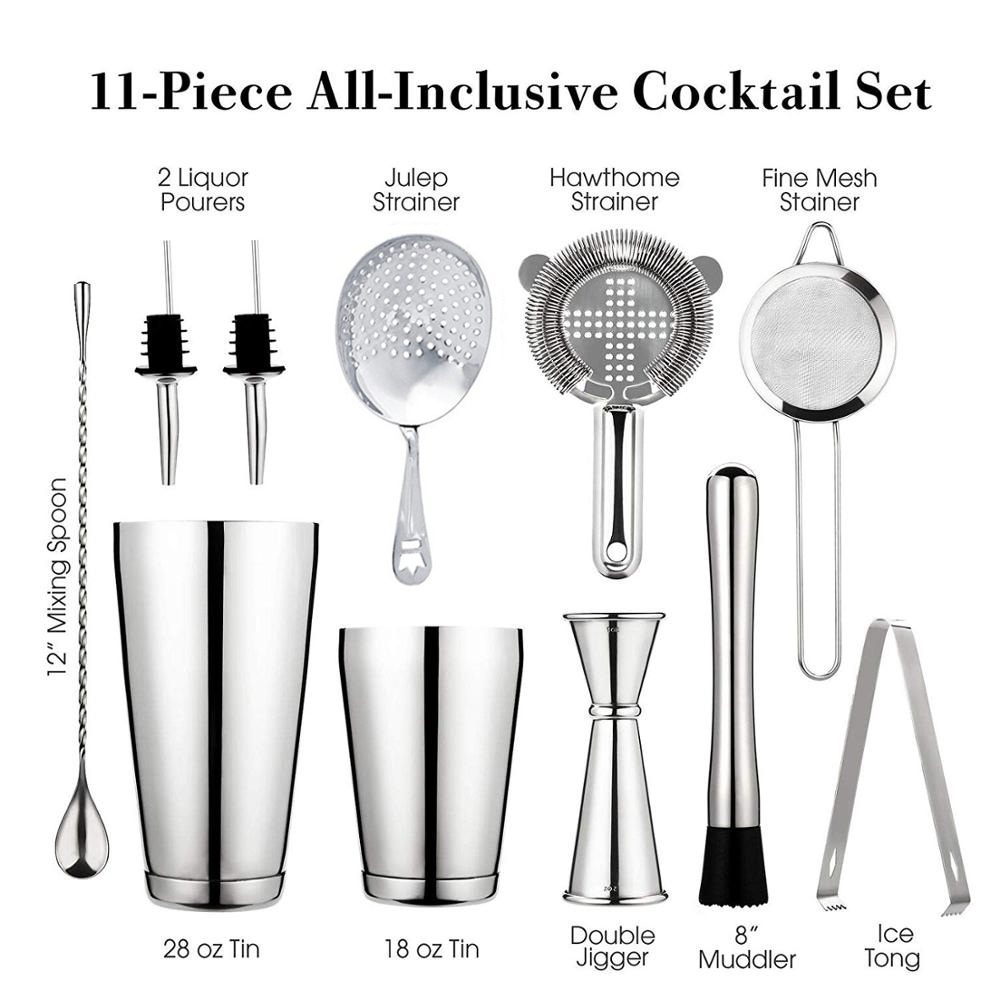 Cocktail Shaker Bar Set: 2 Wei - Boston Shaker Set ulasan dan harga