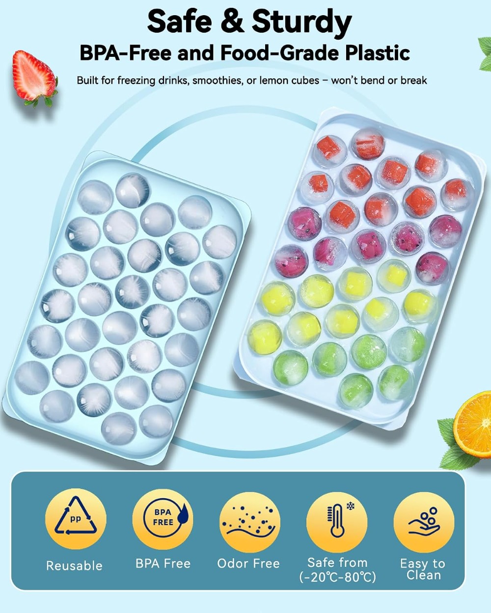 Mini Ice Ball Trays with Lid & - Ice Mold Sphere ulasan dan harga