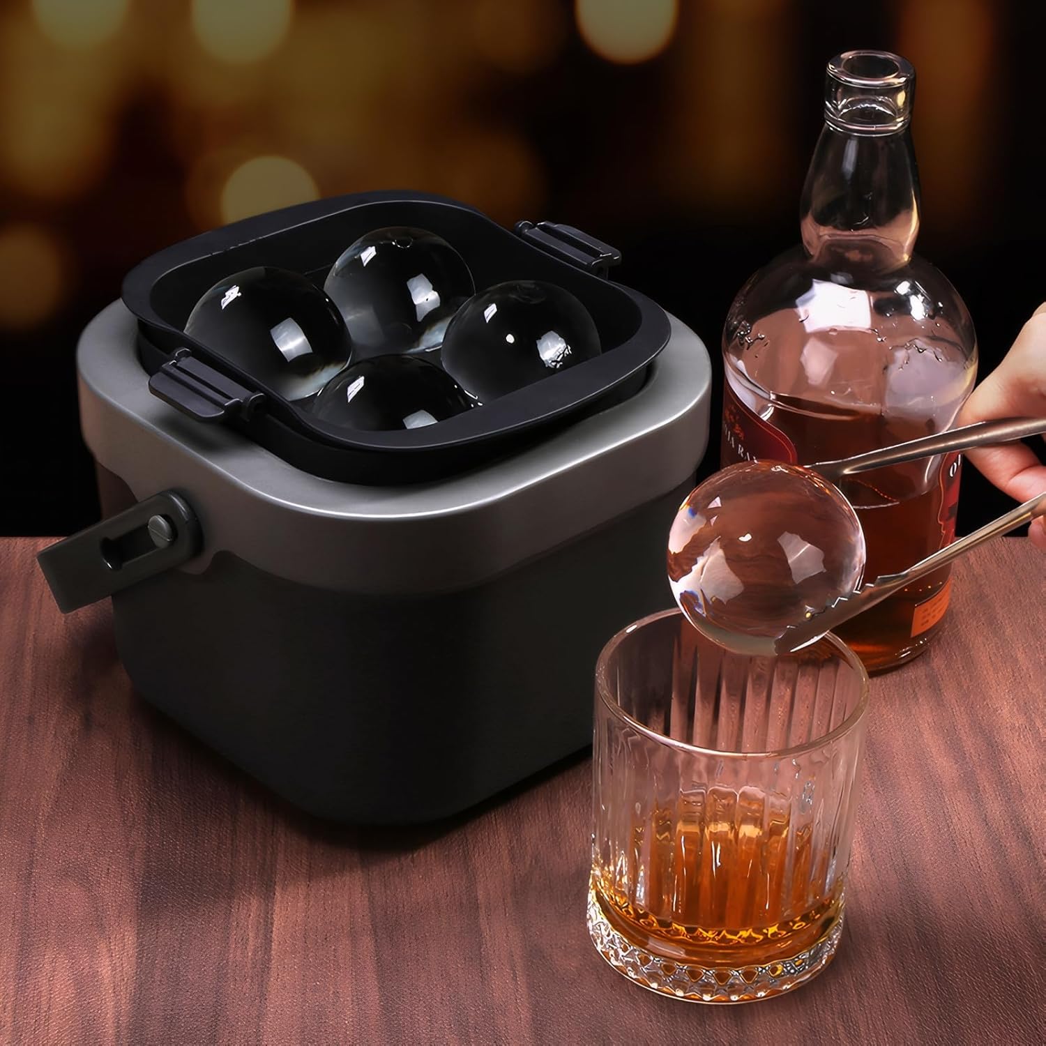 Crystal Clear Ice Ball Maker,  - Ice Mold Sphere ulasan dan harga