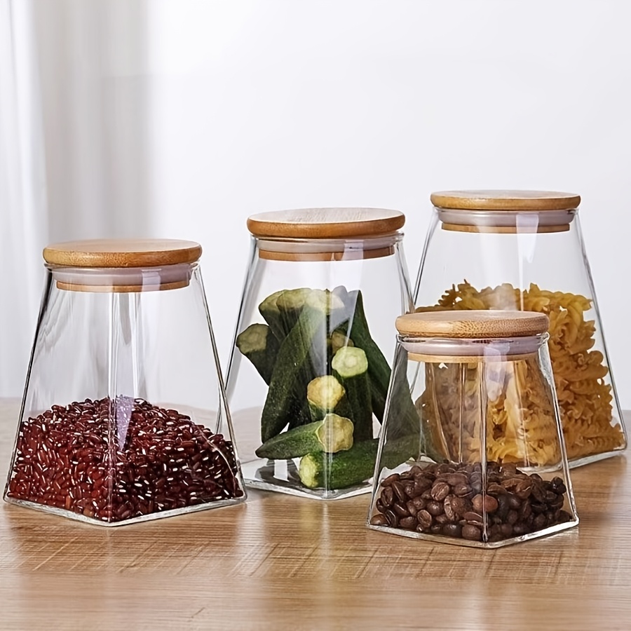 4pcs Glass Storage Jar Set Hig - Highball Glass Set ulasan dan harga