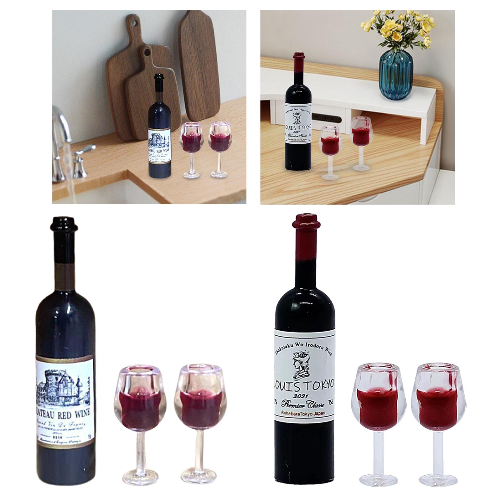 1/12 Scale Dollhouse Wine Bott - Home Bar Supplies ulasan dan harga