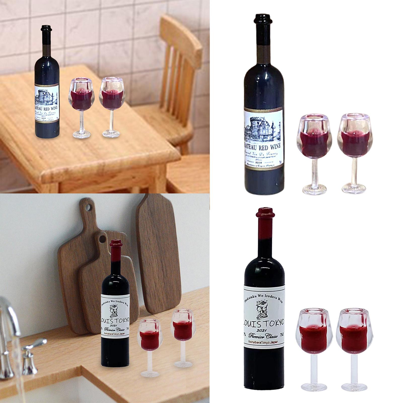 1/12 Scale Dollhouse Wine Bott - Home Bar Supplies ulasan dan harga