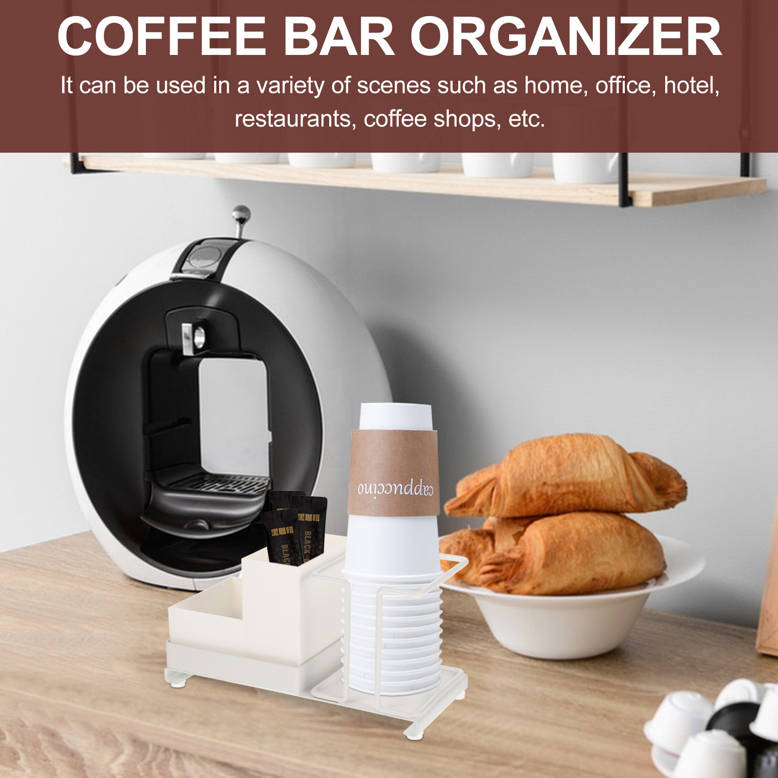 Coffee Bar Organizer Disposabl - Home Bar Supplies ulasan dan harga
