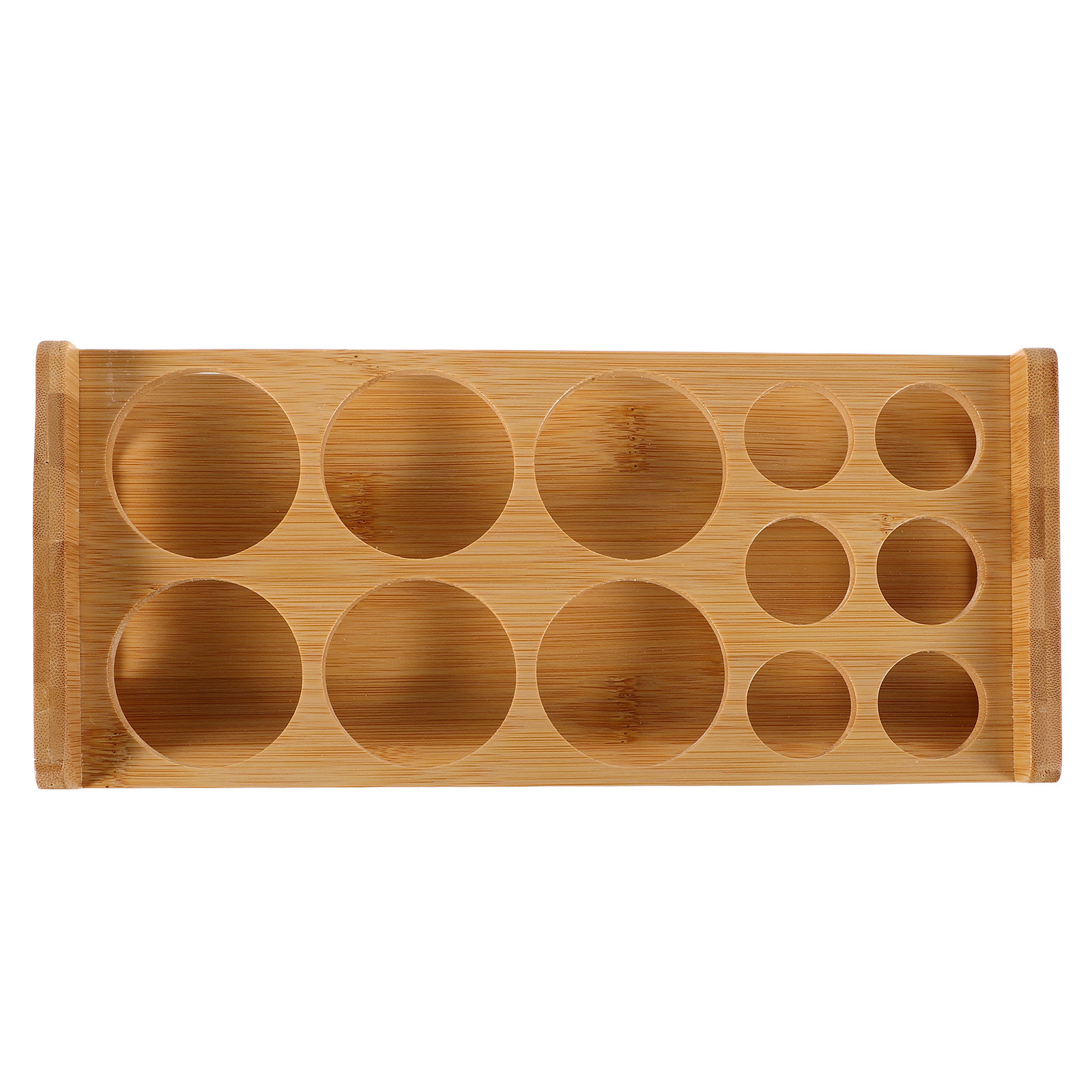 Bamboo Shot Glass Holder Premi - Home Bar Stand ulasan dan harga