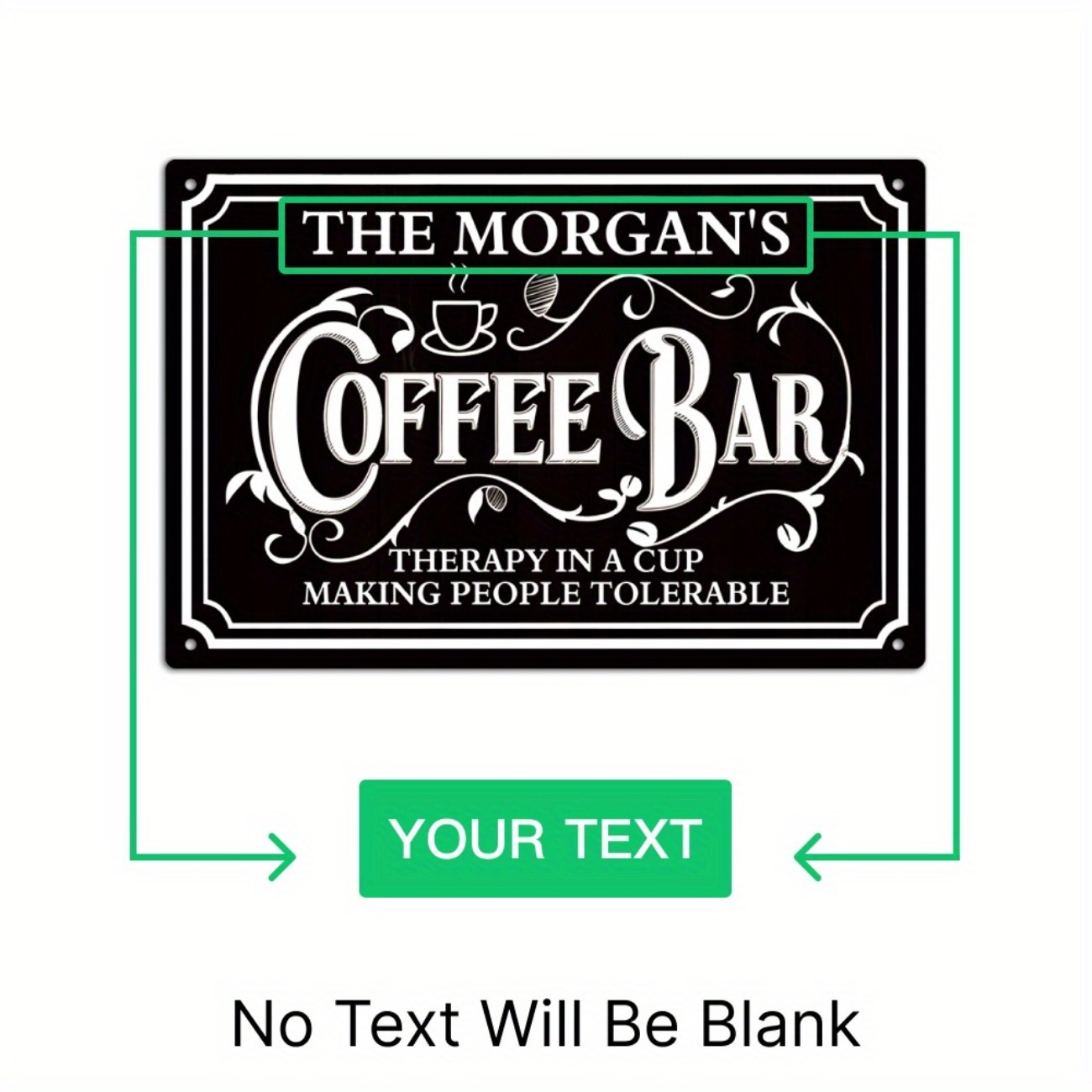 1pc Personalized The Morgan's  - Home Bar And Coffee ulasan dan harga