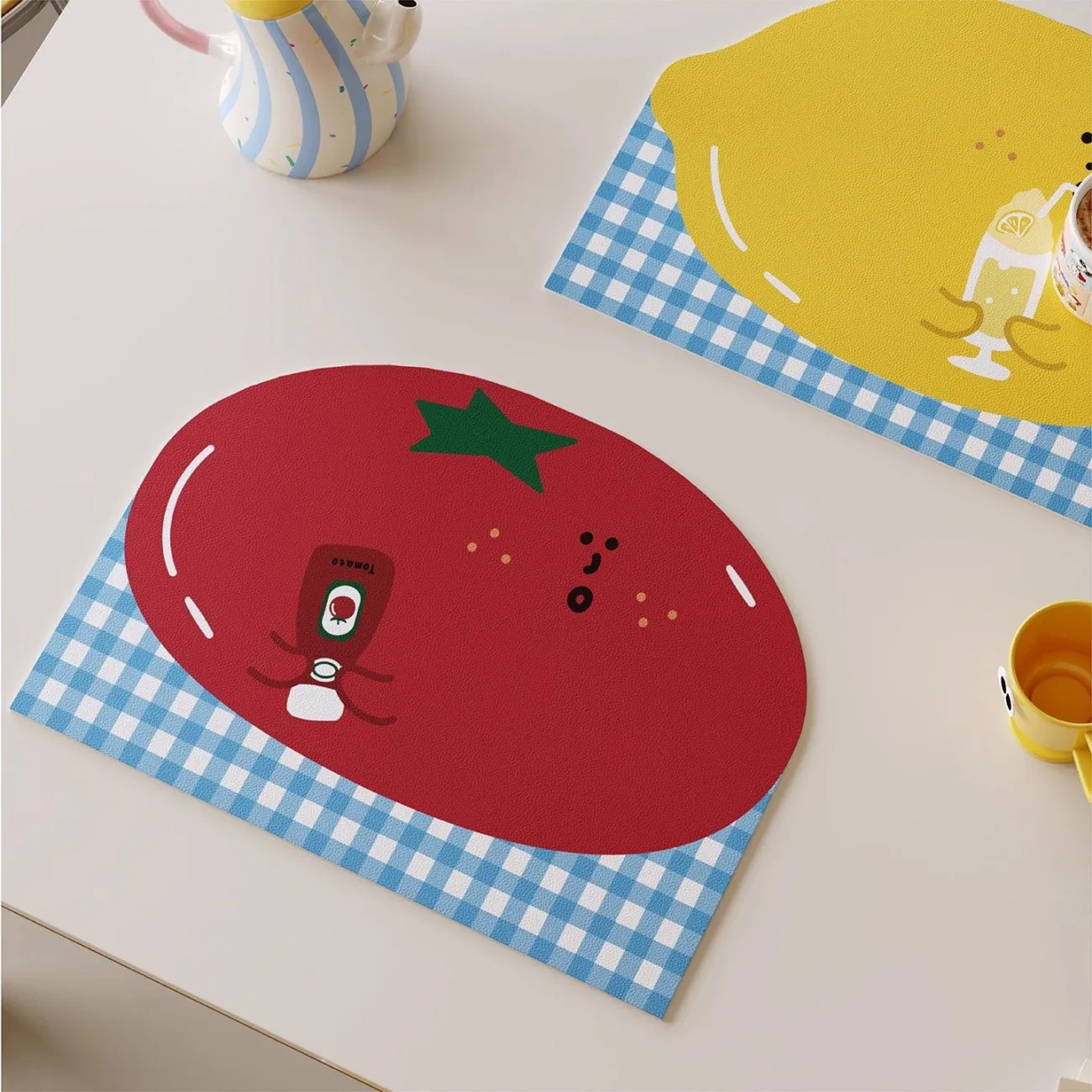 Cartoon Leather Water Proof He - Bar Mat Rubber ulasan dan harga