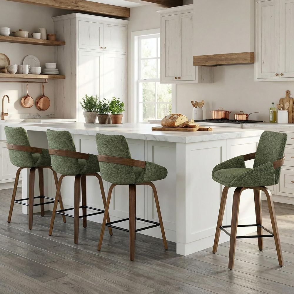 Set of 2 26 Swivel Bar Stools  - Home Bar Seating ulasan dan harga