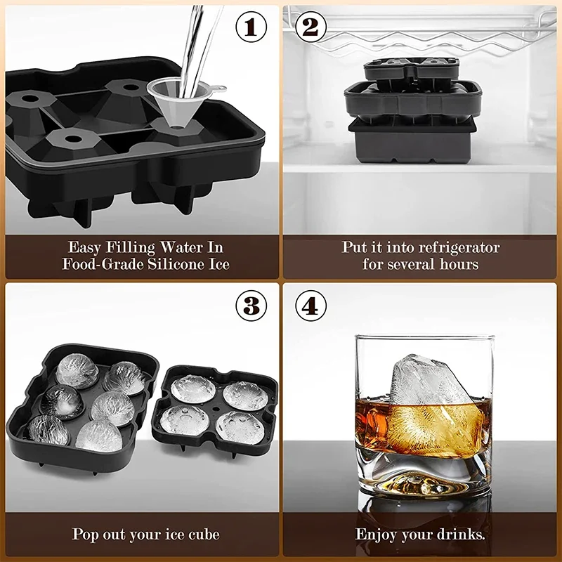 Large Ice Cube Trays Silicone  - Ice Mold Sphere ulasan dan harga