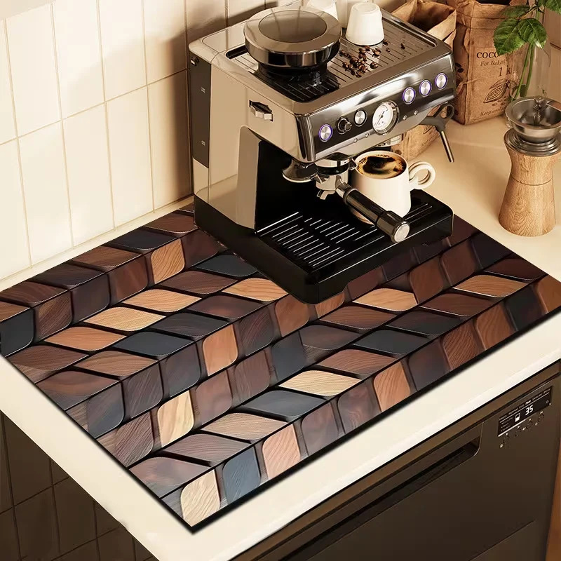 VIKAMA American Wood Grain Tab - Bar Mat Rubber ulasan dan harga
