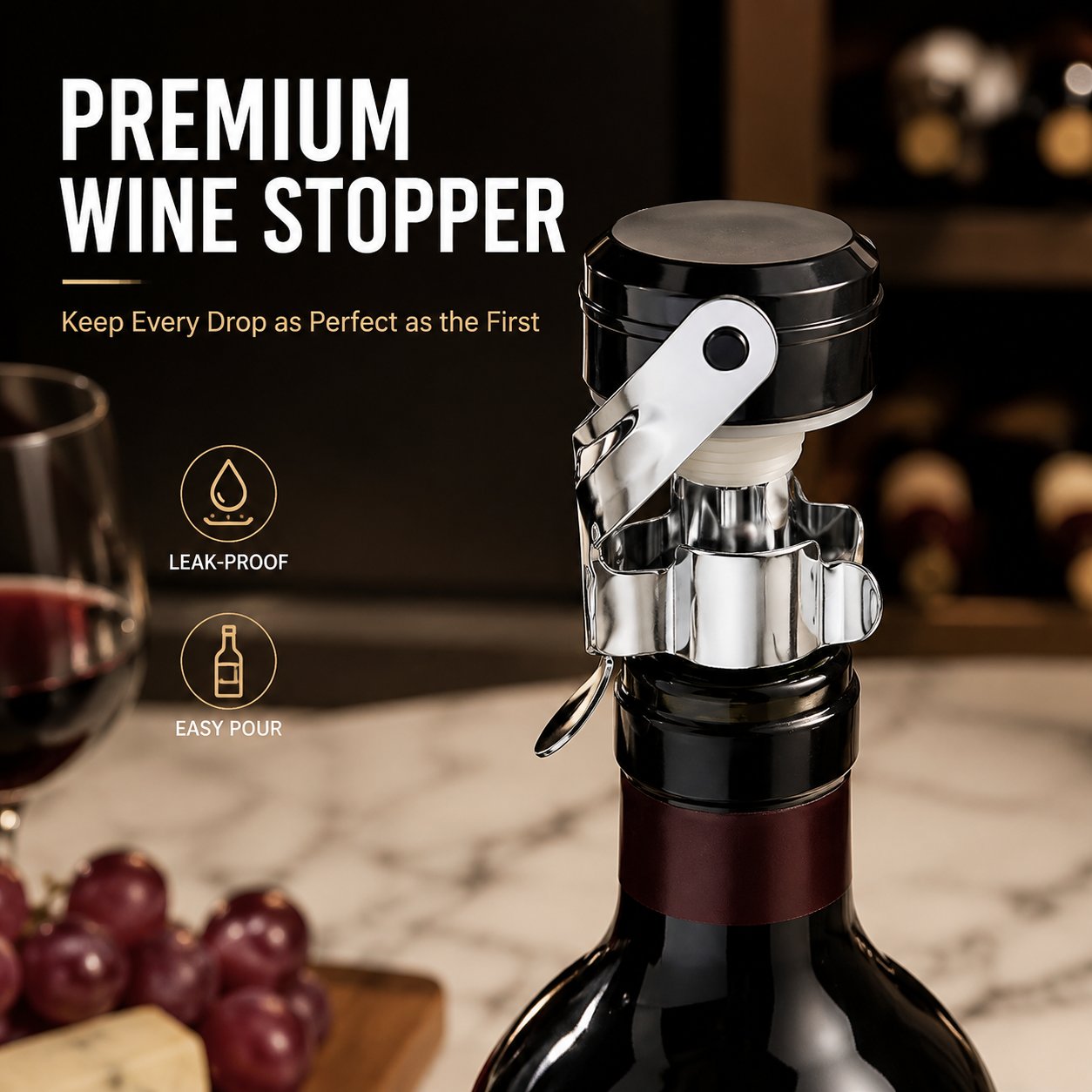 Cabilock 3pcs Stainless Steel  - Wine Preservation Pump ulasan dan harga