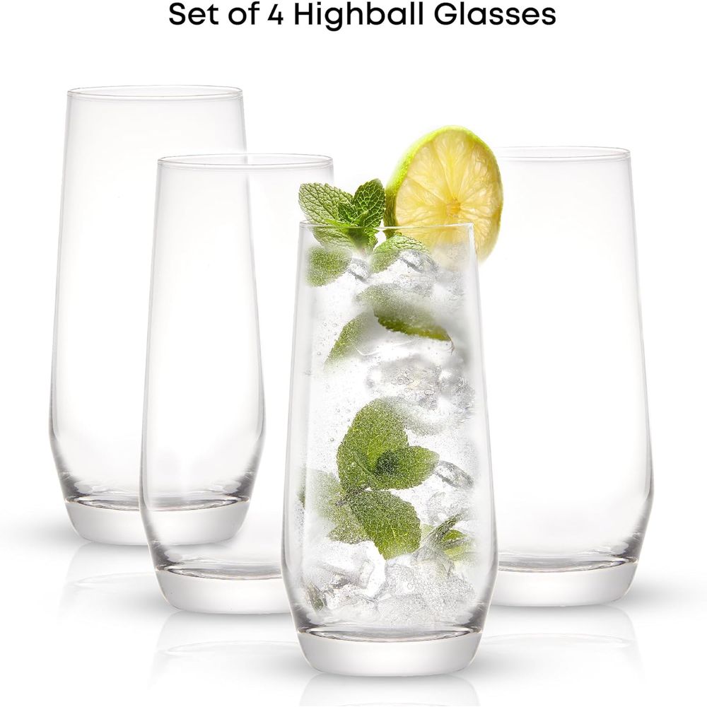 18.5 oz Highball Glasses Set,  - Highball Glass Set ulasan dan harga
