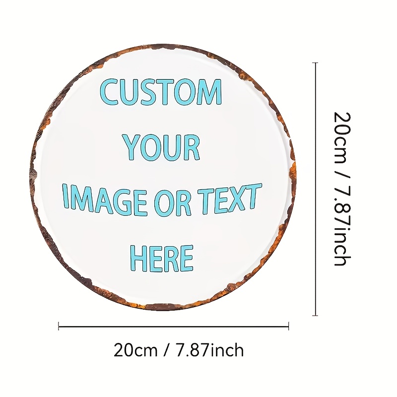 Custom Round Metal Tin Sign, P - Home Bar Signs ulasan dan harga